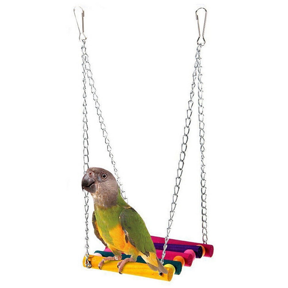 1pc Hot Sale Pet Bird Parrot Toys Parakeet Budgie Cockatiel Cage Hammock Swing Toy Hanging Chew Toys for Birds