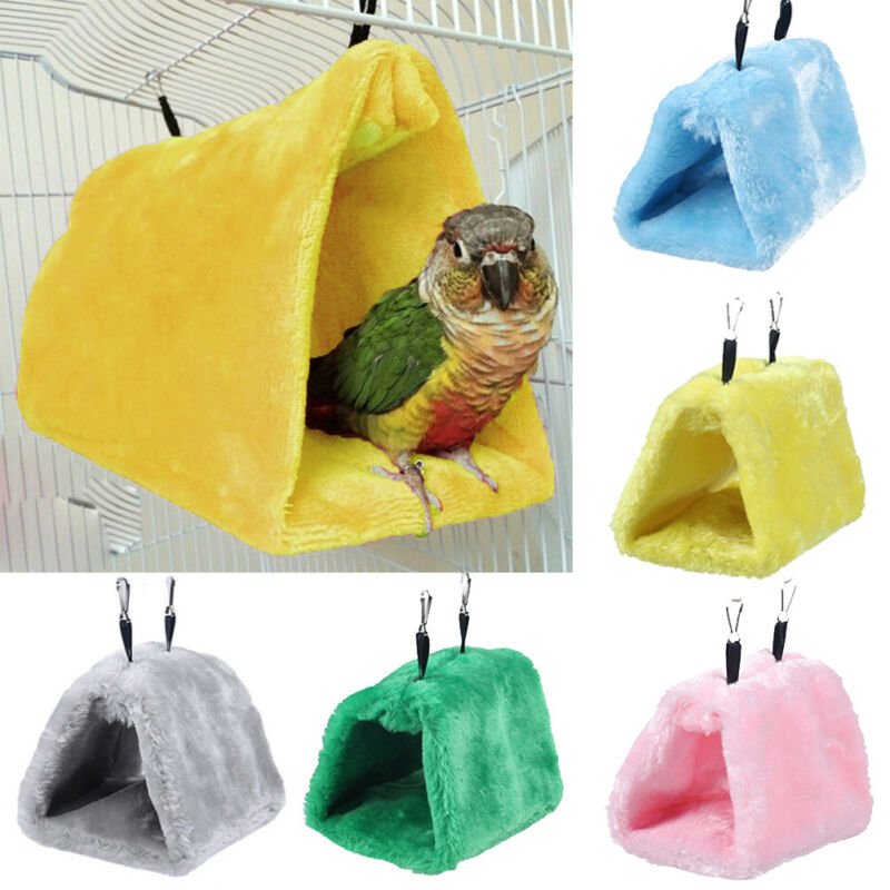 2020 Fashion Newest Hot Sales Pet Bird Parrot Parakeet Budgie Warm Hammock Cage Hut Tent Bed Hanging Cave