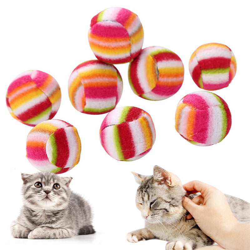 Cat Interactive Toy Stick Feather Wand With Ring Ball Interactive Toy Pet Supplu Colorful Funny Cat Elastic Teaser Grinding Toy