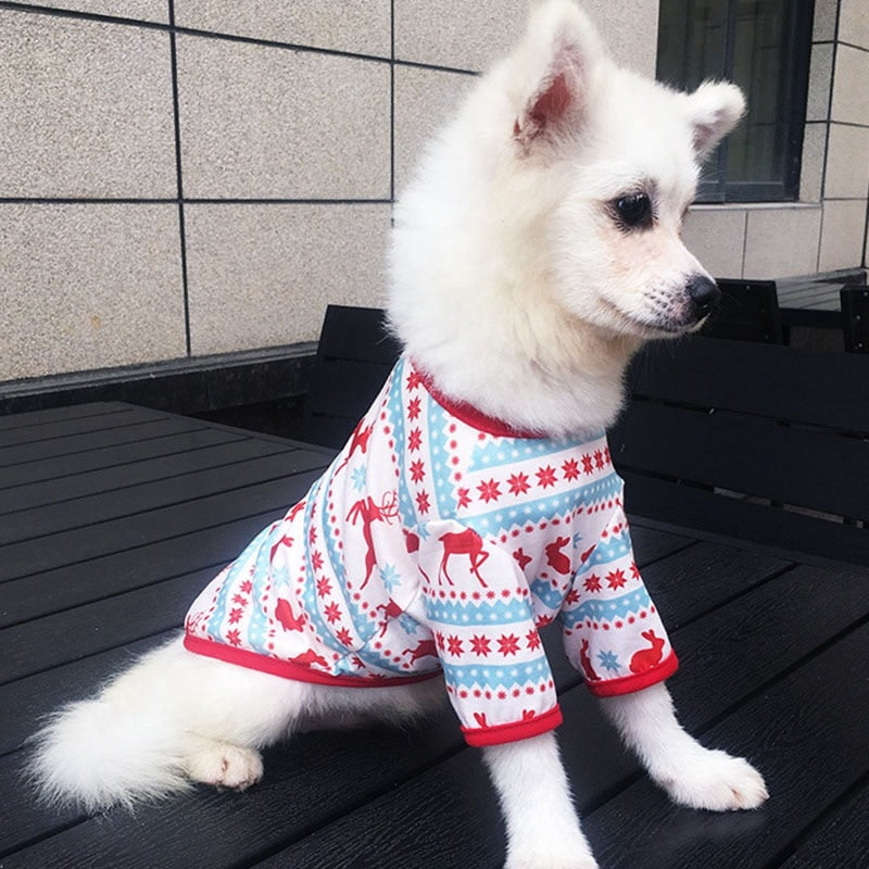 Christmas Pet Clothes for Puppy Dog Clothing Winter Warm Pet Cats Jacket Coat Dog Hoodies Puppy Costume Santa Claus Sweatshirt