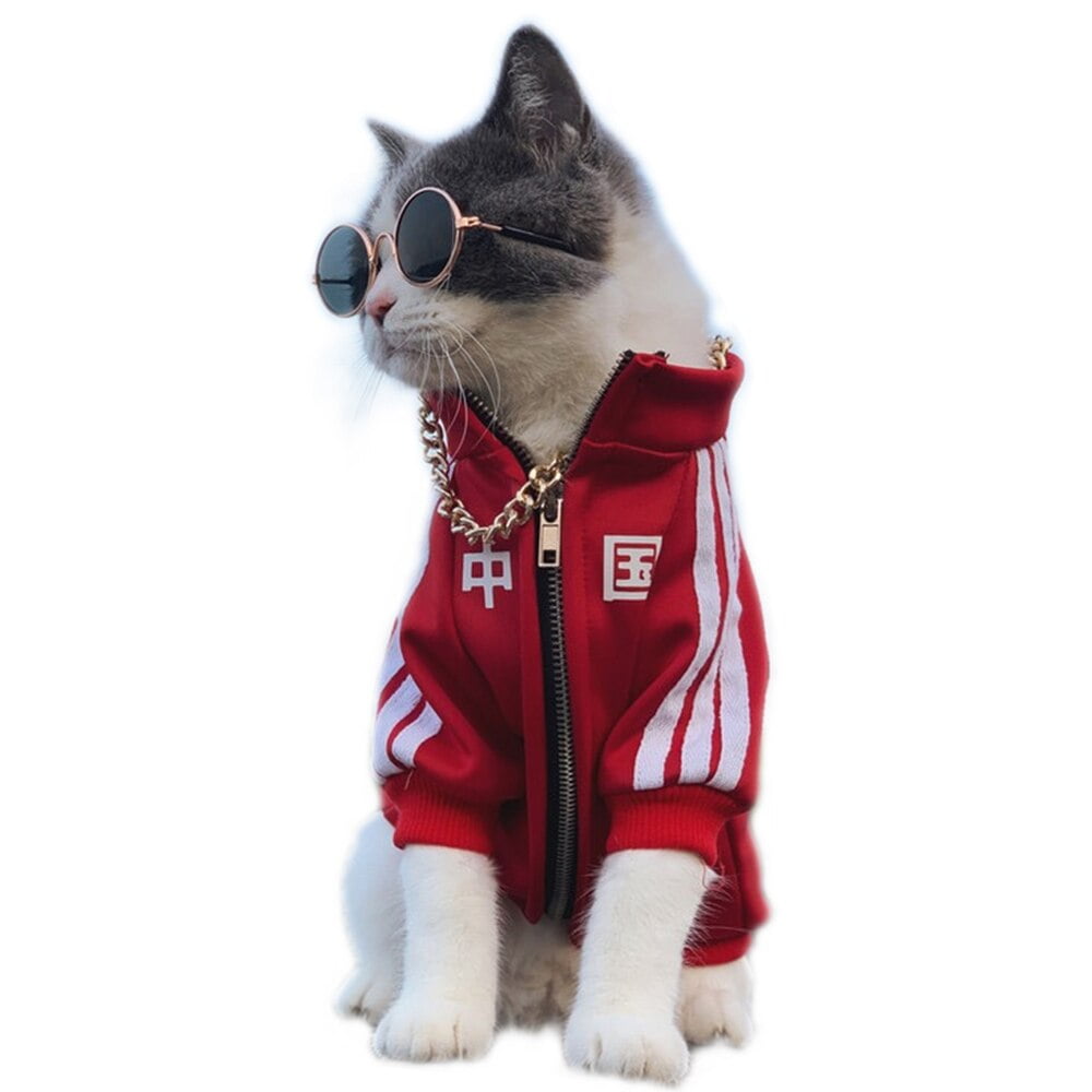 Clothes for Cats Cat and Dog Spring and Summer Thin Sports Pet Large Dog Clothing