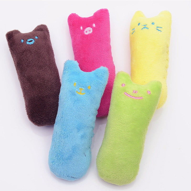 Fashion Mini Teeth Grinding Catnip Toys Funny Interactive Plush Cat Toy Pet Kitten Chewing Vocal Claws Thumb Bite Cat For Cats