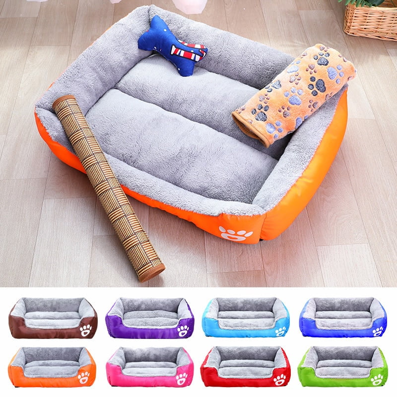 Free ship S-3XL Dogs Bed For Small Medium Large Dogs Pet House Waterproof Bottom Soft Fleece Warm cat Bed Sofa House 11Colors