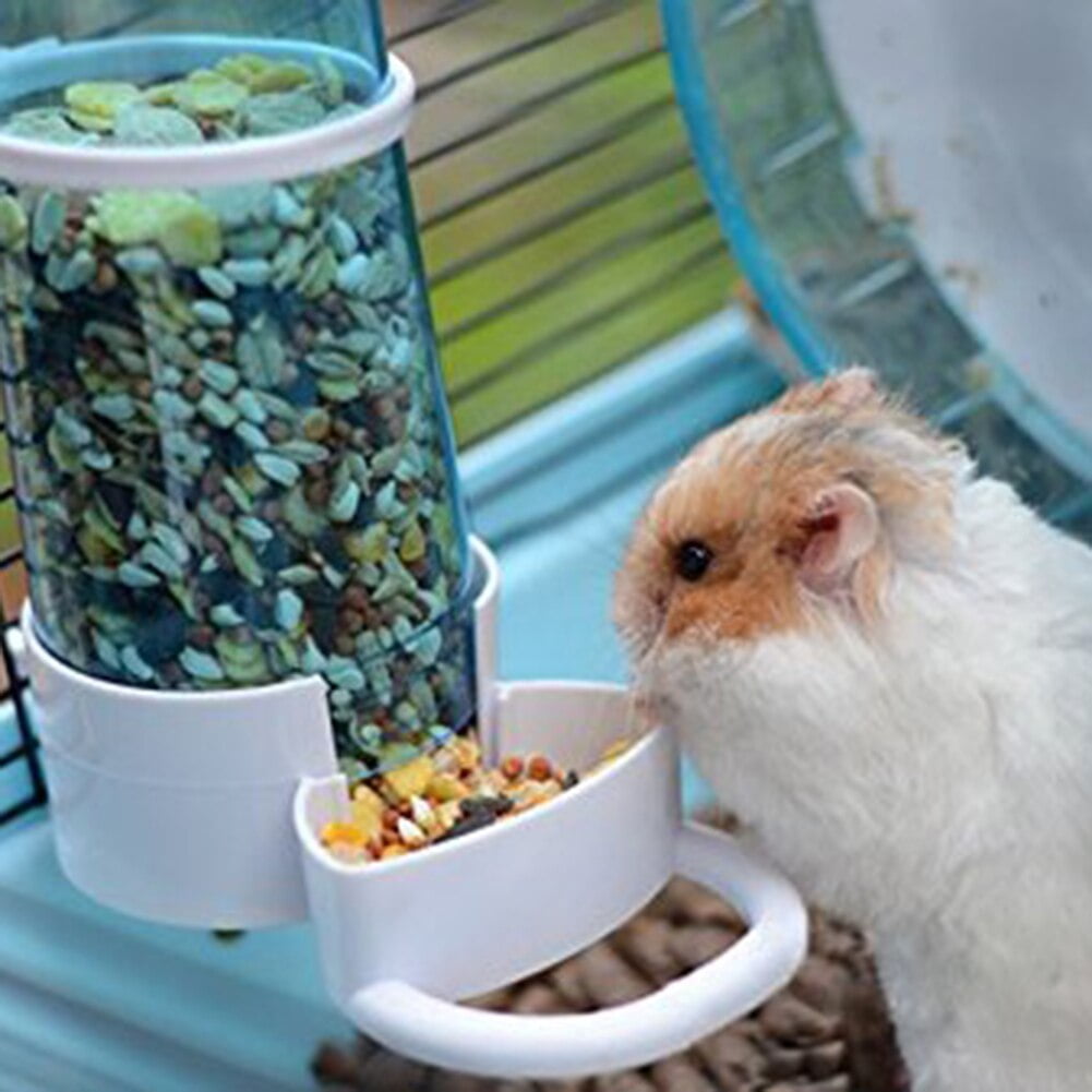 HOT SALES!!! Automatic Pet Bird Hamster Feeder Cage Water Dispenser Drinker Feeding Bowl High Quality Automatic Hamster Feeder