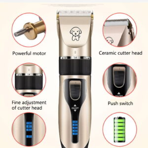 Pet Cat Dog clippers professional Dogs grooming clipper groomer kit USB Rechargeable Low-noise Pets Hair Trimmer Display battery