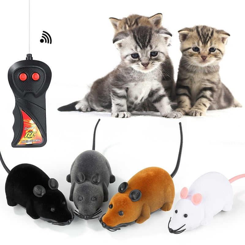 Pet Cat Mice Toy Wireless Remote Control Electronic Rat Mouse Mice Toy Remote Control Cat Puppy Funny Toy Gift Multicolor Hot