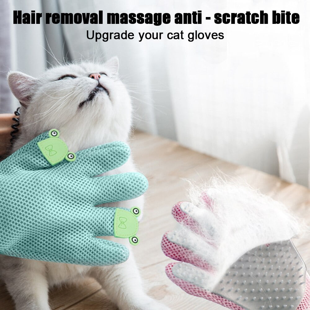 Pet Deshedding Brush Glove Dog Cat Grooming Glove Brush Comb Cat Hair Glove Dogs Bath Cleaning Supplies Animal Combs