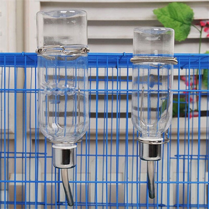 Plastic Hamster Drinker Water Bottle Dispenser Feeder Hanging Pet Dog Guinea Pig Squirrel Rabbit Cage Hanging Bottle Feeder