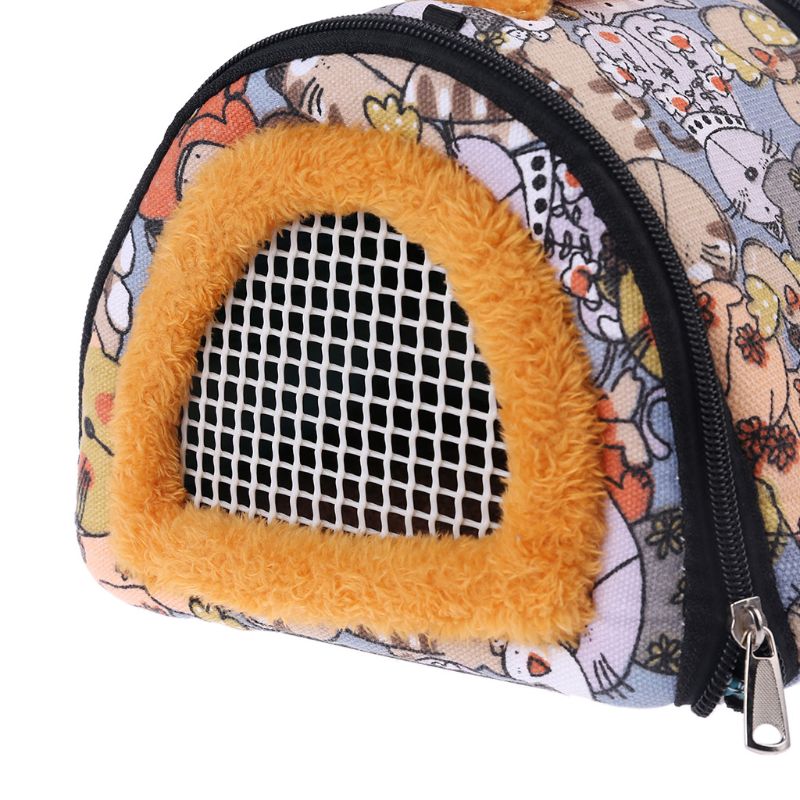 Portable Hamster Carrier Small Pet Travel Pounch Bag Outdoor