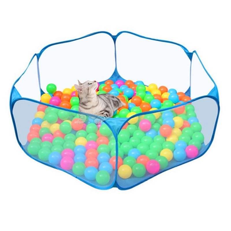 Portable Small Animal Game Fence Foldable Fence Small Pet Turtle Rabbit Fence Game Toy Small Pet Habitat Breathable Rest Area