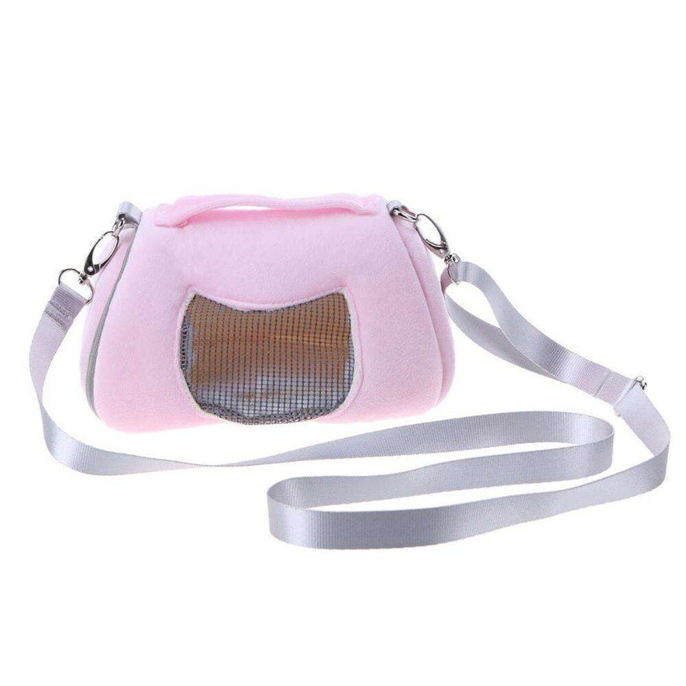 Portable Small Pet Hamster Carrying Bag Winter Warm Squirrel Guinea Pig Hedgehog Carrier Cage Outdoor Carrying Backpack Holder