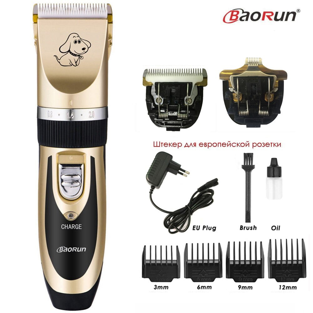 Professional Pet Cat Dog Hair Trimmer Rechargeable Animal Grooming Clippers Shaver Electric Scissors Dogs Hair Cutting Machine