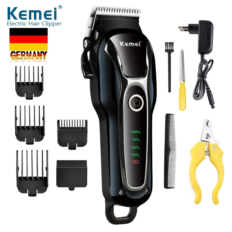 Professional Pet Hair Clipper For Dog Cat Electric Hair Trimmer Haircut with Nail Clipper Low Noise Pet Grooming Supplies