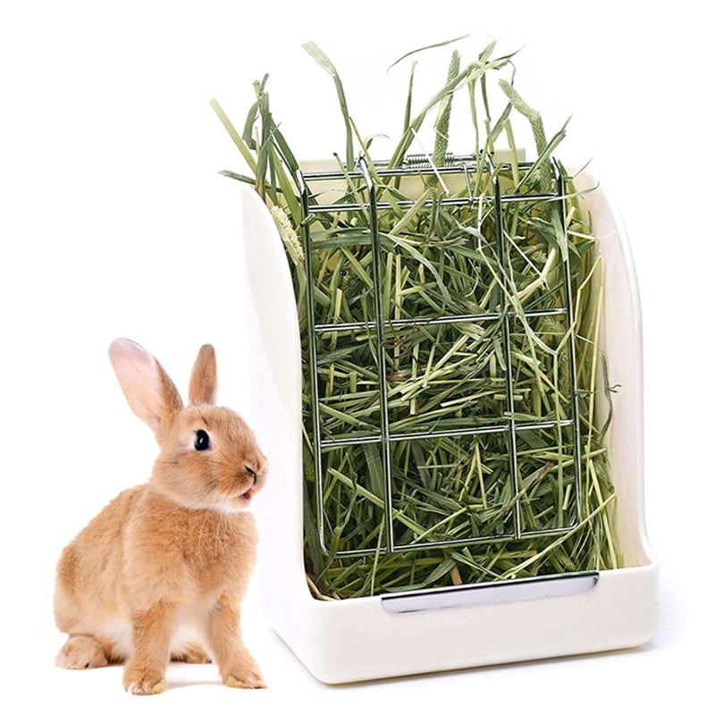 Rabbit Guinea Pig Chinchilla Hay Feeder Less Wasted Pet Feeding Rack Manager