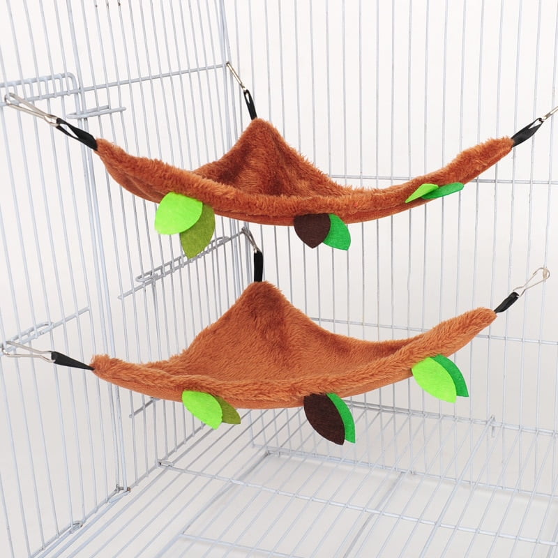 Ropeway Nest Forest Hamster Hammock Soft Toys Leaf Tunnel Toy House Warm Cage Pet Stump Small Pet Toy