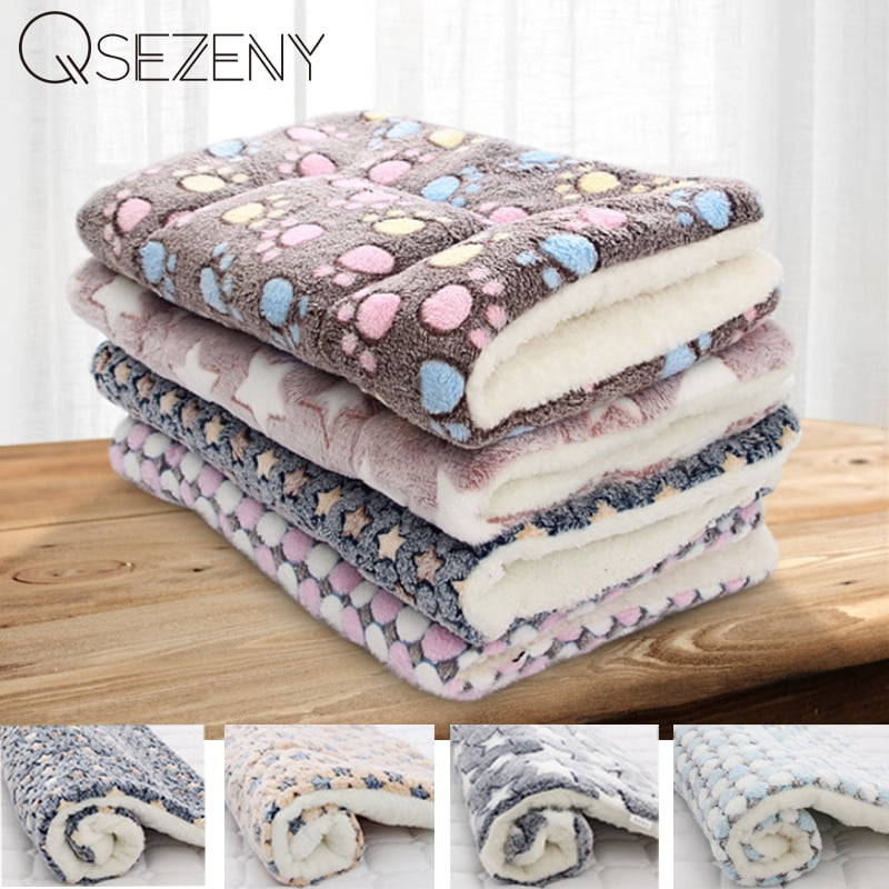 Winter Warm Dog Bed Soft Fleece Pet Blanket Cat Litter Puppy Sleep Mat Lovely Mattress Cushion for Small And Large Dogs 5 Size