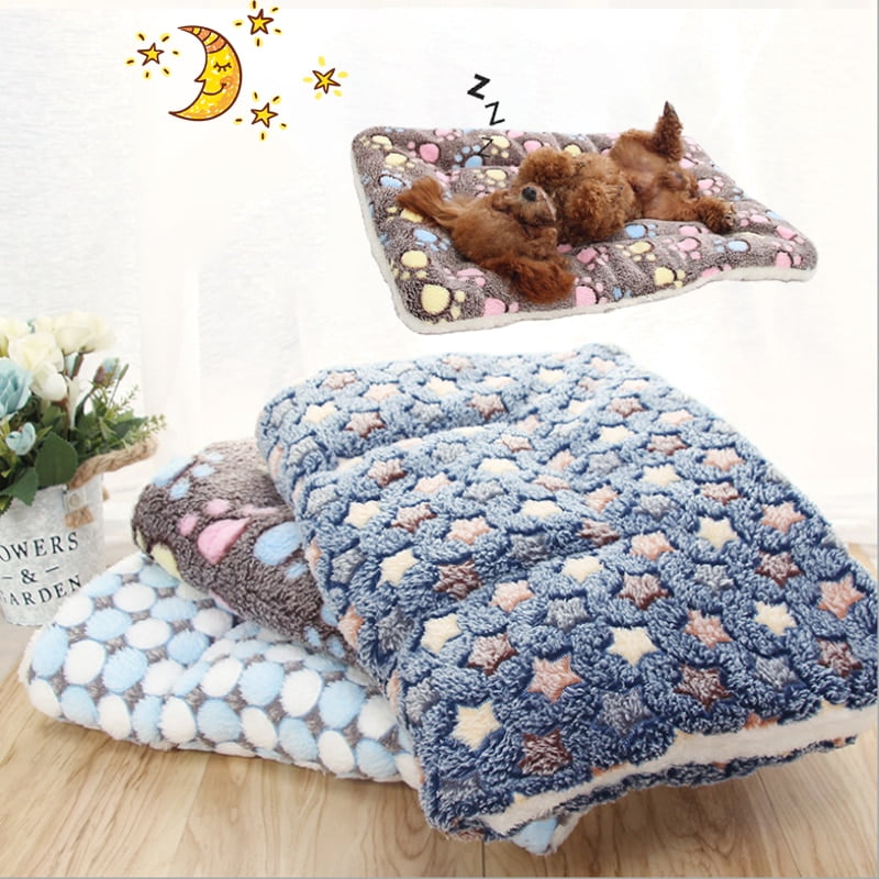 Winter Warm Dog Bed Soft Fleece Pet Blanket Cat Litter Puppy Sleep Mat Lovely Mattress Cushion for Small And Large Dogs 5 Size