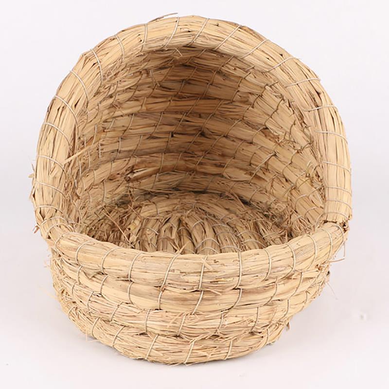 Woven Hamster Hideout Creative Slipper Design Straw Rabbit Bed Guinea Pig Mat Chinchilla Hedgehog Habitat Hamster Accessories