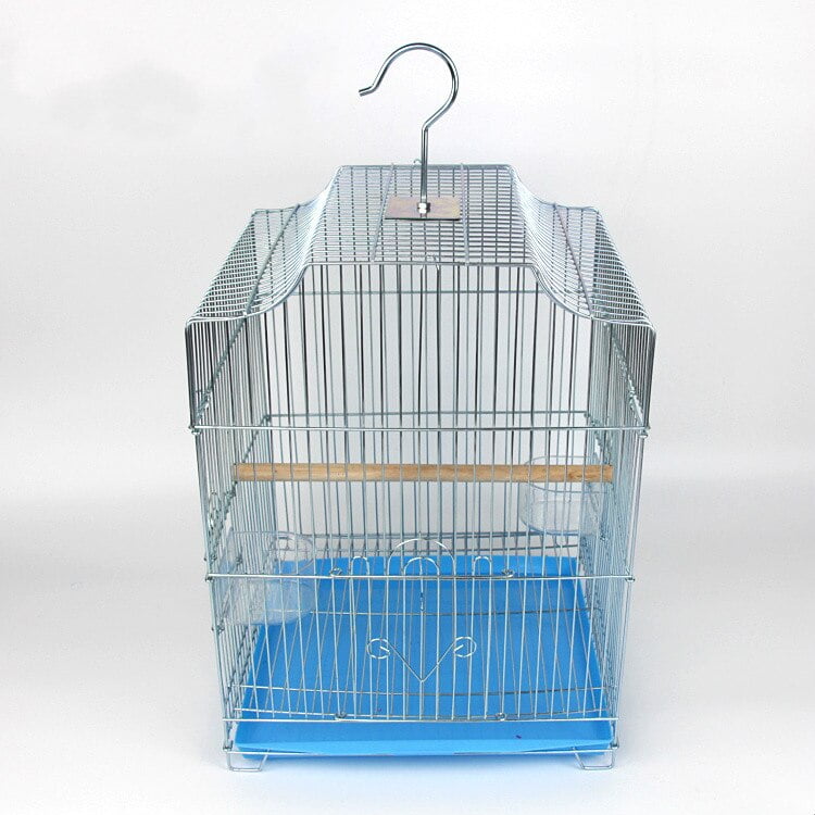 budgerigar bird cage large stainless steel electroplating cage starling brother Xuanfeng Peony wrought iron parrot cage