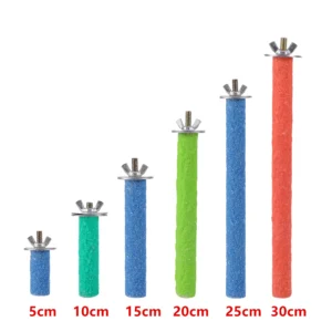 1Pc Parrot Perching Station Platform Pet Bird Molar Stick Grinding Bird Claw Cage Toy Pet Bird Supplies