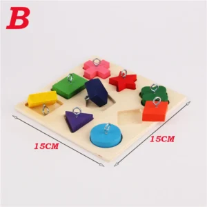 Bird Parrot Toys Wooden Interactive Training Block Puzzle DIY Toy Pet Educational Toys