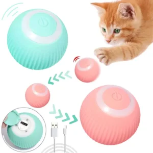 Electric Cat toy Automatic Rotation USB Recharge Interactive Toys for cats Chase Interesting for Dog kitten Toys Pet Accessories