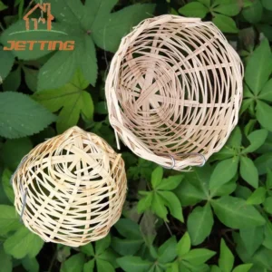 Handmade Bamboo Bird Nest Bird Rest Cave Cage House Nature Craft Ideas for Finch and Canary & Small Parrot Garden Home Decor