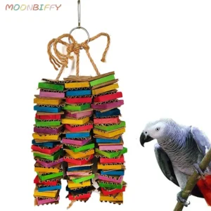 Parrot Bird Toy for Parakeets Agaponis Chewing Cardboard Destroy Birds Toy Parrot Toys for Large Small Birds Toy Accessories