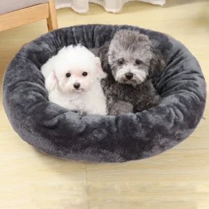 Pet Dog Bed Comfortable Donut Round Dog Kennel Ultra Soft Washable Dog and Cat Cushion Bed Winter Warm Doghouse Dropshipping