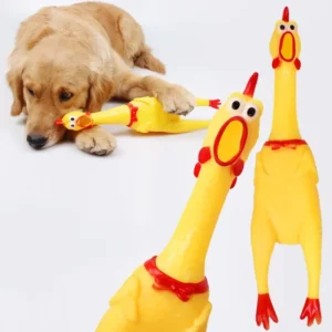 17cm Screaming Chicken Dog Toys Squeeze Sound Pet Cat Toy Dogs