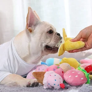 1PC Puppy Dog Plush Squeaky Toys for Small Medium Dogs Bone Aggressive Chewers for Pet Cat Products Puppy Accessories