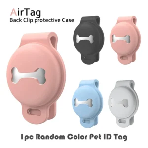 1PCS For Apple Airtag Case Dog Cat Collar GPS Finder Colorful Luminous Protective Silicone Case For Apple Air Tag