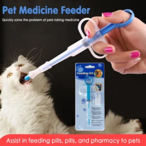 1PCS Pet Syringe Tablet Pill Gun Piller Push Dispenser Medicine Water Milk Syringe Tube Feeder Tools Dog Accessories Dog Cat