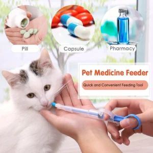 1PCS Pet Syringe Tablet Pill Gun Piller Push Dispenser Medicine Water Milk Syringe Tube Feeder Tools Dog Accessories Dog Cat