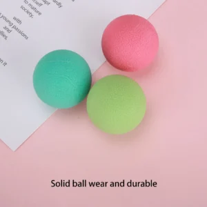 1pc Random Color Solid Ball Wear and Durable Pet Toys, Dogs Chew Toys, Boredom Interaction, Grinding Teeth Clean Teeth.