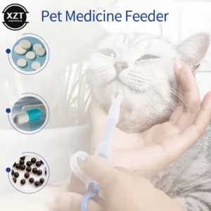 1pcs Pet Syringe Cat Tablet Pill Gun Pill Pusher Medicine Buffalo Milk Syringe Dog Cat Tube Feeder Tool Dog Accessories