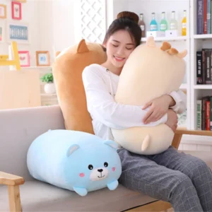 20cm Kawaii Animal Dinosaur Pig Cat Bear Plush Toy Soft Panda Hamster Elephant Deer Stuffed Doll Baby Pillow Birthday Gift