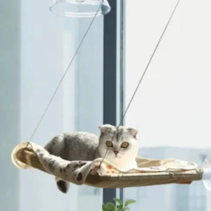 3Colors Hanging Cat Bed Pet Hammock Aerial House Kitten Climbing Swing Frame Sunny Window Seat Nest Bearing 18kg Pet Accessories