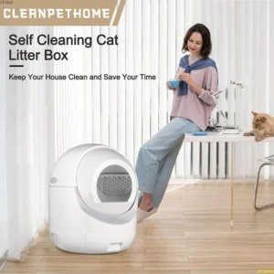 ATUBAN Self Cleaning Cat Litter Box,Automatic Cat Litter Box,APP Control Odor Removal Safety Protection for Multiple Cats B0009