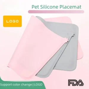 Amazon Bestseller Silicone Pet Feeding Mat For Cats Dogs Non-slip Waterproof Leak-proof Suitable For Cat Food Dog Food