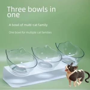 Automatic Drinking Bowl Cats Protects Cervical Spine Slanted Mouth Kittens Drinking Water Cat Feeding Bowl