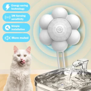 Automatic Home Pet Water Dispenser Motion Sensor Filter Fountain Universal Infrared USB Powered Detector Dog Cat Accessories