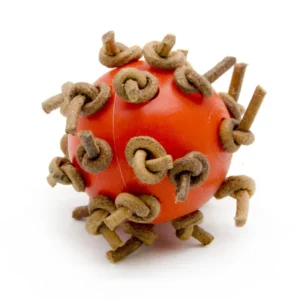 Bird Ball Chew Toy with Knots 4cm Dia Foot Toy Suitable for Amazon Parrot African Grey Cockatoo Pet Supplies