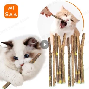 Cat Molar Stick Natural Catnip Teeth Cleaning Toothpaste Silvervine Cat Snack Stick Self Healing Kitten Chew Toy Pet Accessories