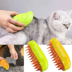 Cat Steam Brush Electric Spray Water Spray Kitten Pet Comb Soft Silicone Depilation Cats Bath Hair Brush Grooming Supplies