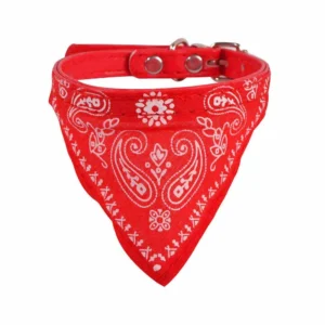 Cute Adjustable Small Dog Collars Puppy Outdoor Cat Collar Print Scarf Design Puppy Cat Neck Scarf Bandana Collar Neckerchief