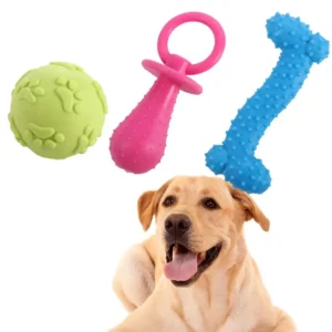 Dog Toy Bite Resistant Puppy Kitten Chew Training Balls Outdoor Play Pet Accessories