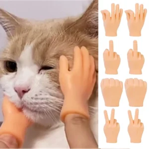 Funny Cat Finger Toys Cat Tiny Finger Hands Toy Small Hand Finger Puppets Pet Toys Halloween Party Home Decoration