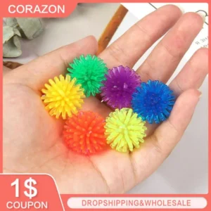 Mini 2.5cm Colourful Pet Cat Kitten Play Balls Lightweight Decompression Relaxing Toy Interactive Funny Cat Toys