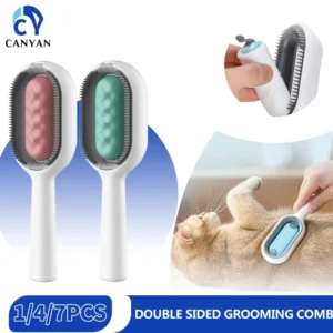 Multifunction Double Sided Hair Removal Brushes for Cat Dog Pet Grooming Comb with Wipes Kitten Brush Cat Accessories Pet Items